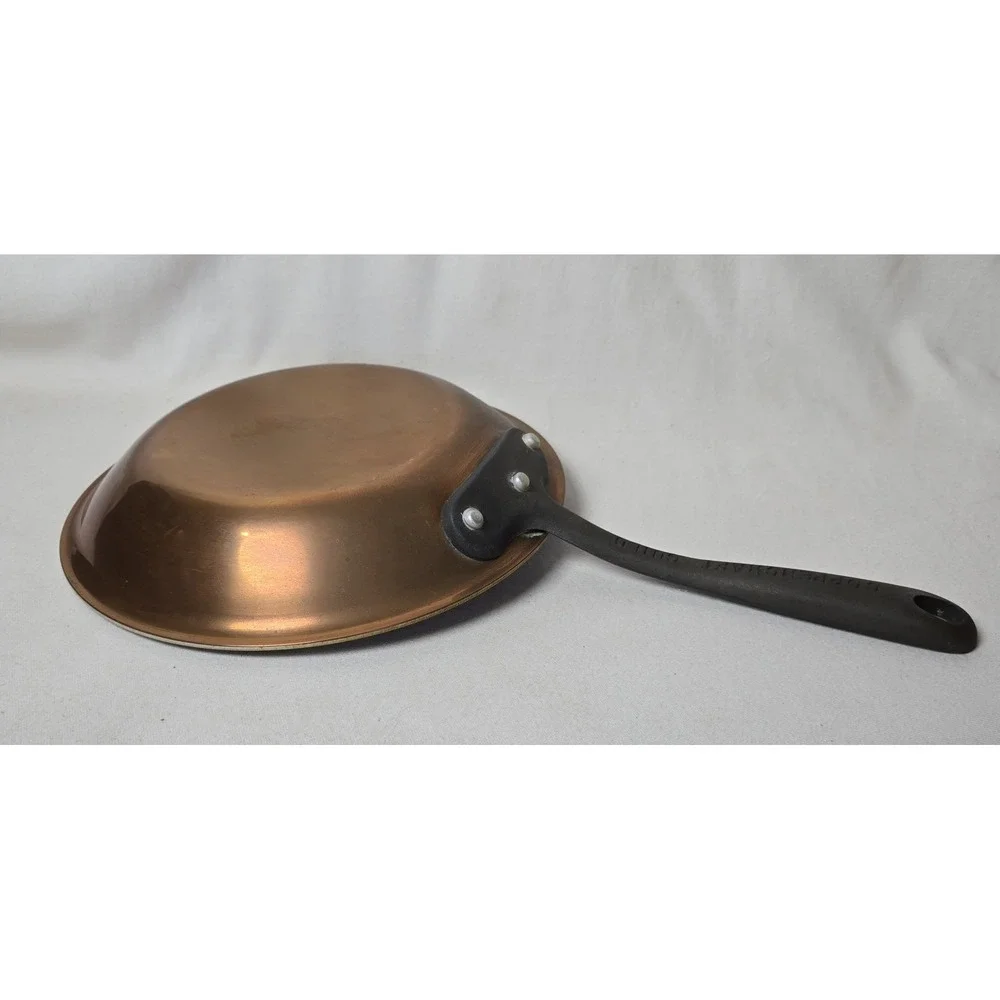 Coppercraft Guild Copper Skillet/Pan 10.5 x‎ 1.5 Cast Iron Handle Vintage